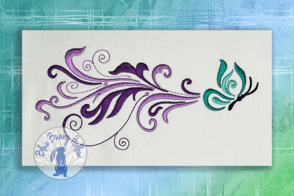 Butterfly Flight Embroidery Design