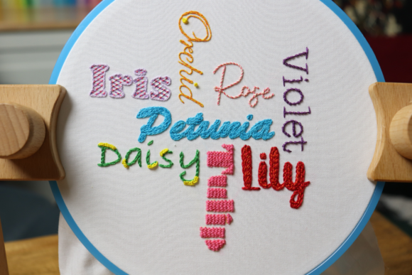 Creative Embroidery Lettering